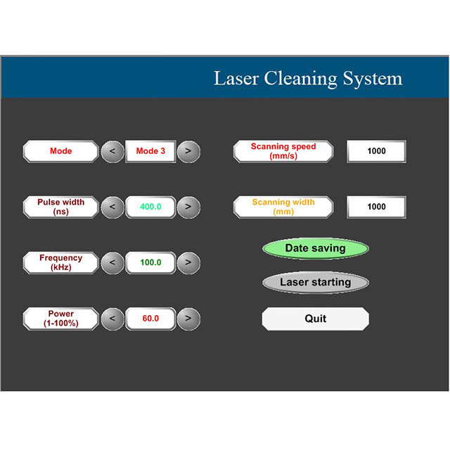 200khz Laser Cleaning Machine 1000W , 5m Laser Rust Removal Machine